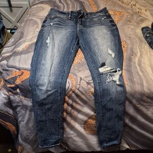 Buckle Blue Distressed Boyfriend Jeans